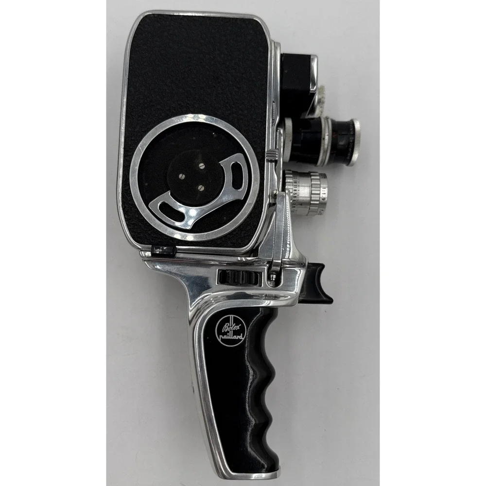 VTG BOLEX B8SL 8mm Movie Camera w/ Handle‎ Pistol With Case